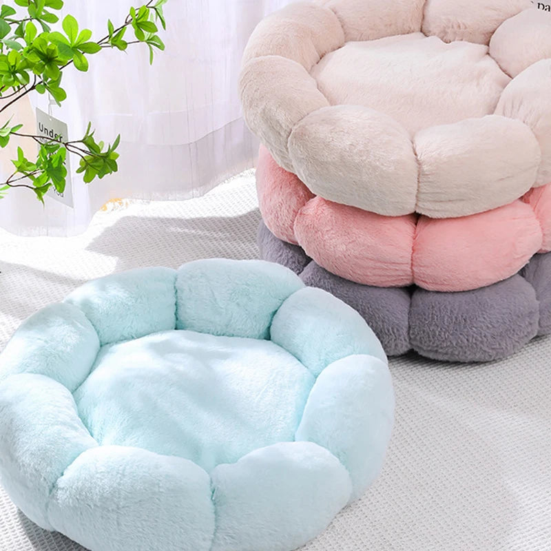 Flower Soft Cat Bed - FurryFinds