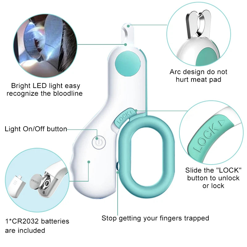 Nail Clipper LED Light - FurryFinds