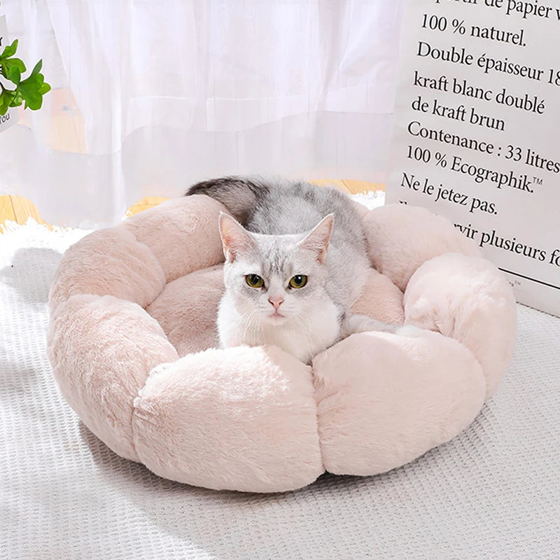 Flower Soft Cat Bed - FurryFinds