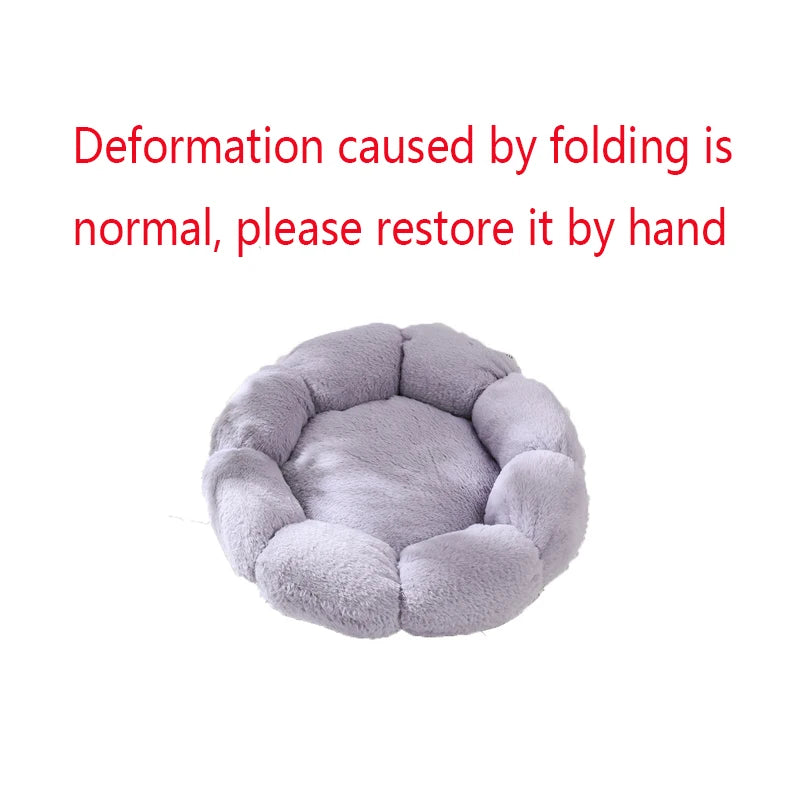Flower Soft Cat Bed - FurryFinds