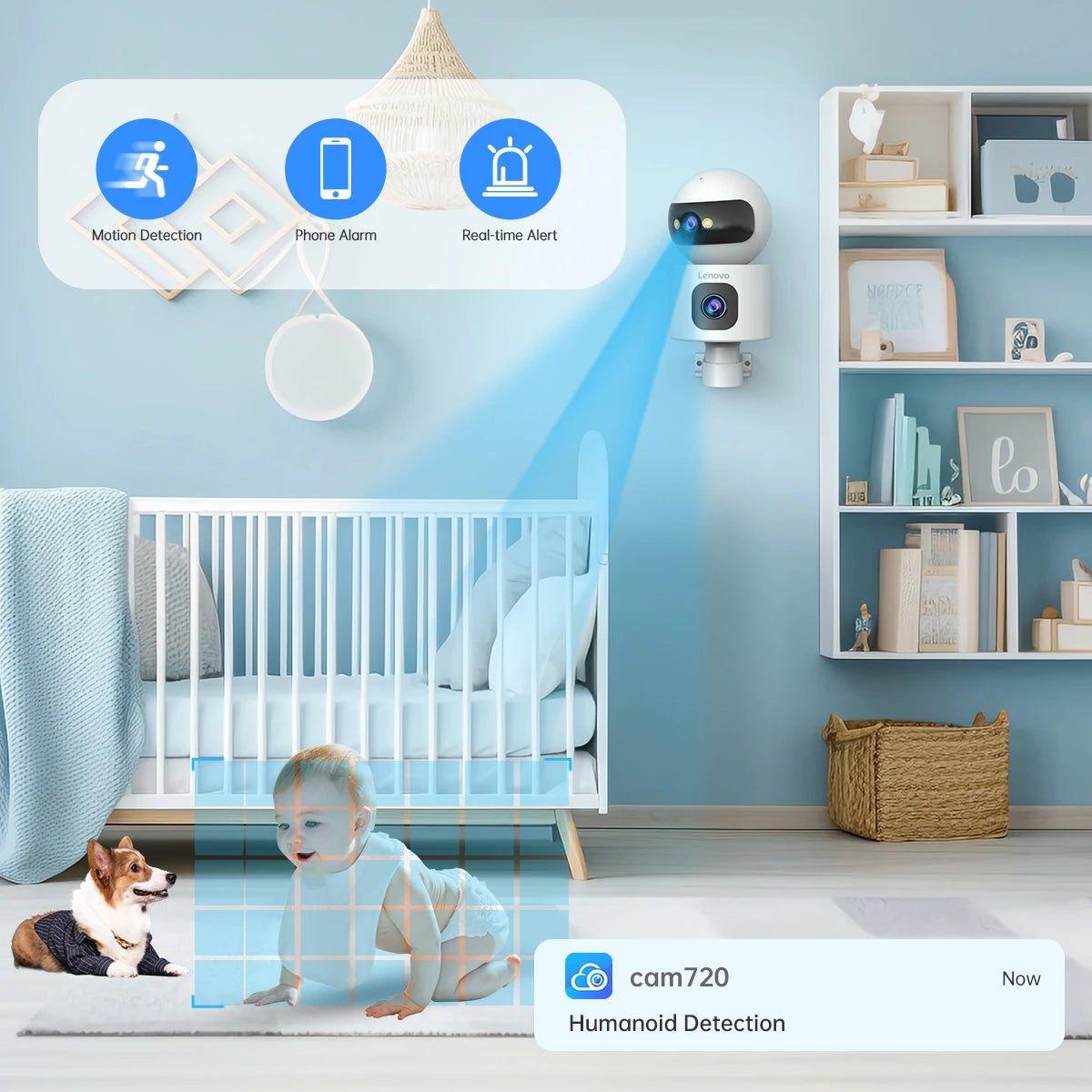 Lenovo 4K IP Camera 5G WiFi - FurryFinds
