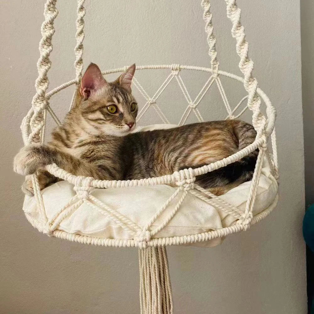 Boho Kitten Hammock - FurryFinds