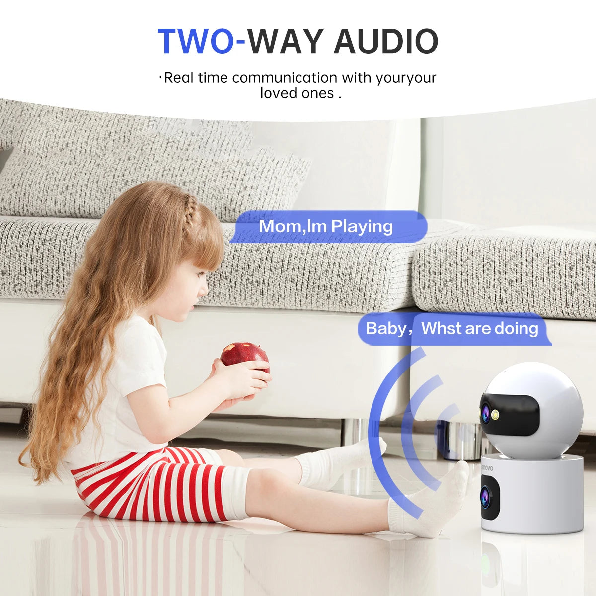 Lenovo 4K IP Camera 5G WiFi - FurryFinds