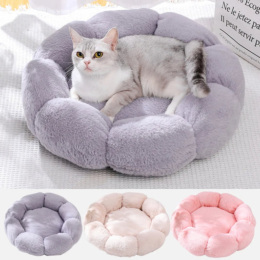 Flower Soft Cat Bed - FurryFinds