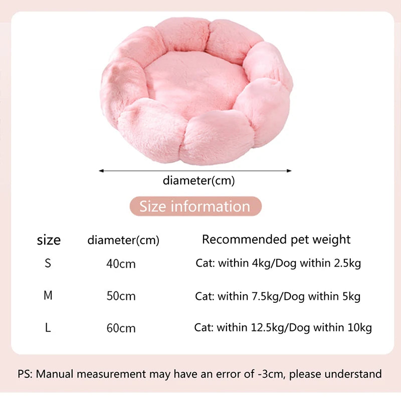 Flower Soft Cat Bed - FurryFinds